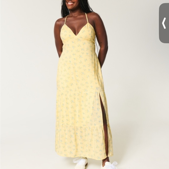 Hollister Butter Yellow Floral Maxi Dress - Picture 2 of 8